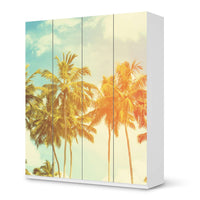 Möbelfolie Sun Flair - IKEA Pax Schrank 236 cm Höhe - 4 Türen - weiss