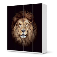 Möbelfolie Wild Eyes - IKEA Pax Schrank 236 cm Höhe - 4 Türen - weiss