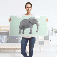 Möbelfolie Origami Elephant - IKEA Stuva Banktruhe - Folie