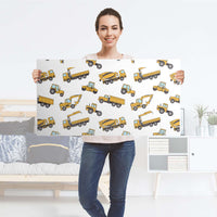 Möbelfolie Working Cars - IKEA Stuva Banktruhe - Folie