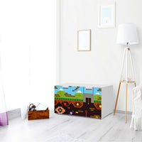 Möbelfolie Pixelmania - IKEA Stuva Banktruhe - Kinderzimmer