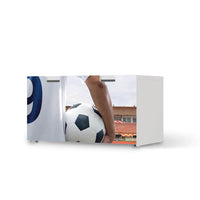 Möbelfolie Footballmania - IKEA Stuva Banktruhe - weiss