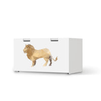 Möbelfolie Origami Lion - IKEA Stuva Banktruhe - weiss
