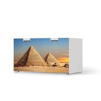 Möbelfolie Pyramids - IKEA Stuva Banktruhe - weiss