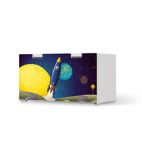 Möbelfolie Space Rocket - IKEA Stuva Banktruhe - weiss