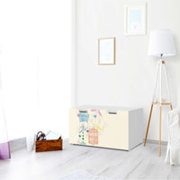 Möbelfolie Birdcage - IKEA Stuva Banktruhe - Wohnzimmer