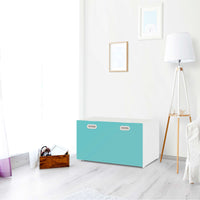 Möbelfolie Türkisgrün Light - IKEA Stuva / Fritids Bank mit Kasten - Kinderzimmer
