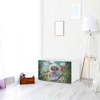 Möbelfolie Wuschel - IKEA Stuva / Fritids Bank mit Kasten - Kinderzimmer