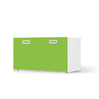 Möbelfolie Hellgrün Dark - IKEA Stuva / Fritids Bank mit Kasten - weiss