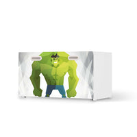 Möbelfolie Mr. Green - IKEA Stuva / Fritids Bank mit Kasten - weiss