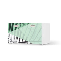 Möbelfolie Palmen mint - IKEA Stuva / Fritids Bank mit Kasten - weiss