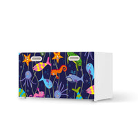 Möbelfolie Underwater Life - IKEA Stuva / Fritids Bank mit Kasten - weiss