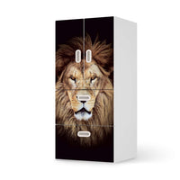 Möbelfolie Wild Eyes - IKEA Stuva / Fritids kombiniert - 2 Schubladen und 2 kleine Türen - weiss
