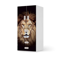 Möbelfolie Wild Eyes - IKEA Stuva / Fritids kombiniert - 3 Schubladen und 2 kleine Türen - weiss
