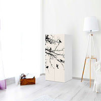 Möbelfolie Tree and Birds 1 - IKEA Stuva / Fritids Schrank - 2 große Türen - Kinderzimmer