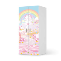 Möbelfolie Candyland - IKEA Stuva / Fritids Schrank - 2 große Türen - weiss
