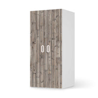 Möbelfolie Dark washed - IKEA Stuva / Fritids Schrank - 2 große Türen - weiss