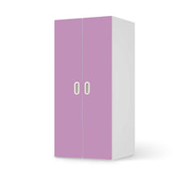 Möbelfolie Flieder Light - IKEA Stuva / Fritids Schrank - 2 große Türen - weiss