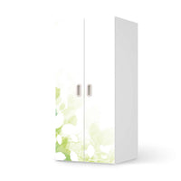 Möbelfolie Flower Light - IKEA Stuva / Fritids Schrank - 2 große Türen - weiss