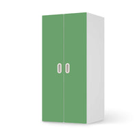 Möbelfolie Grün Light - IKEA Stuva / Fritids Schrank - 2 große Türen - weiss