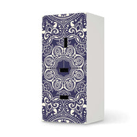Möbelfolie Blue Mandala - IKEA Stuva kombiniert - 2 Schubladen und 2 kleine Türen - weiss