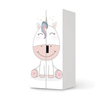 Möbelfolie Baby Unicorn - IKEA Stuva Schrank - 2 große Türen - weiss