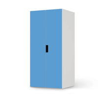 Möbelfolie Blau Light - IKEA Stuva Schrank - 2 große Türen - weiss