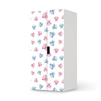 Möbelfolie Eulenparty - IKEA Stuva Schrank - 2 große Türen - weiss