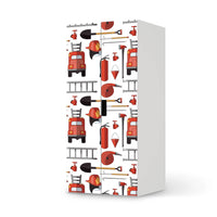 Möbelfolie Firefighter - IKEA Stuva Schrank - 2 große Türen - weiss