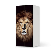 Möbelfolie Wild Eyes - IKEA Stuva Schrank - 2 große Türen - weiss