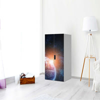 Möbelfolie Sunrise - IKEA Stuva Schrank - 2 große Türen - Wohnzimmer