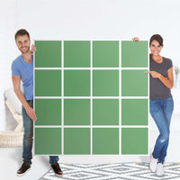 Selbstklebende Folie Grün Light - IKEA Expedit Regal 16 Türen - Folie