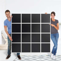 Selbstklebende Folie Schwarz - IKEA Expedit Regal 16 Türen - Folie