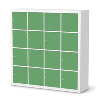 Selbstklebende Folie Grün Light - IKEA Expedit Regal 16 Türen - weiss
