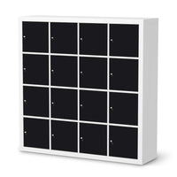Selbstklebende Folie Schwarz - IKEA Expedit Regal 16 Türen - weiss