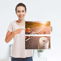 Selbstklebende Folie Easy Rider - IKEA Hemnes Kommode 2 Schubladen - Folie