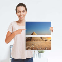 Selbstklebende Folie Pyramids - IKEA Hemnes Kommode 2 Schubladen - Folie