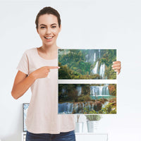 Selbstklebende Folie Rainforest - IKEA Hemnes Kommode 2 Schubladen - Folie