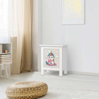 Selbstklebende Folie Rainbow das Einhorn - IKEA Hemnes Kommode 2 Schubladen - Kinderzimmer
