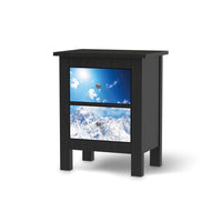 Selbstklebende Folie Everest - IKEA Hemnes Kommode 2 Schubladen - schwarz