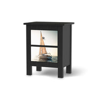 Selbstklebende Folie Freedom - IKEA Hemnes Kommode 2 Schubladen - schwarz