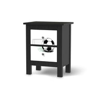 Selbstklebende Folie Freistoss - IKEA Hemnes Kommode 2 Schubladen - schwarz