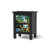 Selbstklebende Folie Rainforest - IKEA Hemnes Kommode 2 Schubladen - schwarz