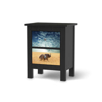 Selbstklebende Folie Rhino - IKEA Hemnes Kommode 2 Schubladen - schwarz