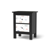 Selbstklebende Folie Sweet Dreams - IKEA Hemnes Kommode 2 Schubladen - schwarz