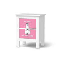 Selbstklebende Folie Dalai Llama - IKEA Hemnes Kommode 2 Schubladen - weiss