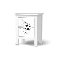 Selbstklebende Folie Eingenetzt - IKEA Hemnes Kommode 2 Schubladen - weiss
