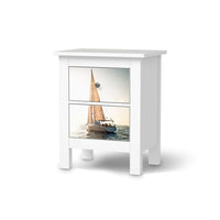 Selbstklebende Folie Freedom - IKEA Hemnes Kommode 2 Schubladen - weiss