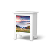 Selbstklebende Folie Herbstwald - IKEA Hemnes Kommode 2 Schubladen - weiss