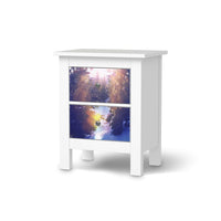 Selbstklebende Folie Lichtflut - IKEA Hemnes Kommode 2 Schubladen - weiss